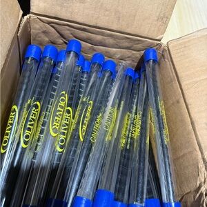 Olivero Pool Cue Tips in Clear Tubes with Blue Caps